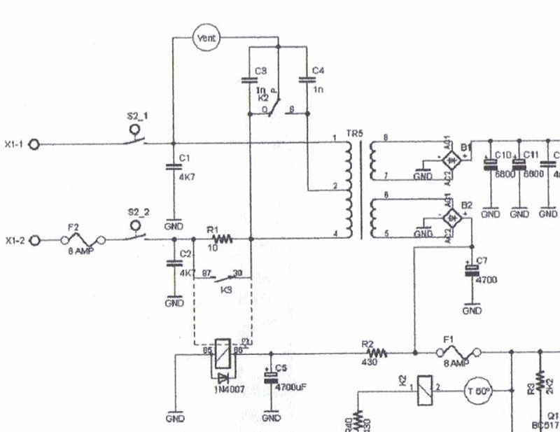 Amplificateur HF 6 EA4BQN : Panne , reste éteint Amp_hf6_demar