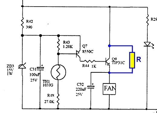 Diamond GSV3000 : Alimentation bruyante au démarrage - Modification de la gestion de la vitesse du ventilateur Regul-gsv3000-r-supp
