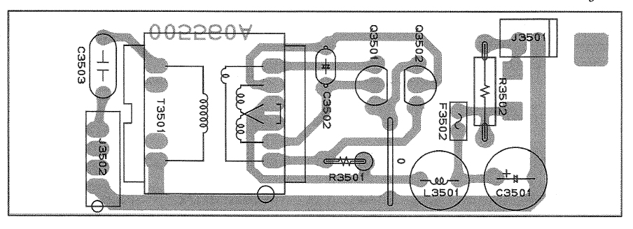 FT1000 Yaesu : Panne inverter - retroeclairage - affichage Implantation-platine-inverter