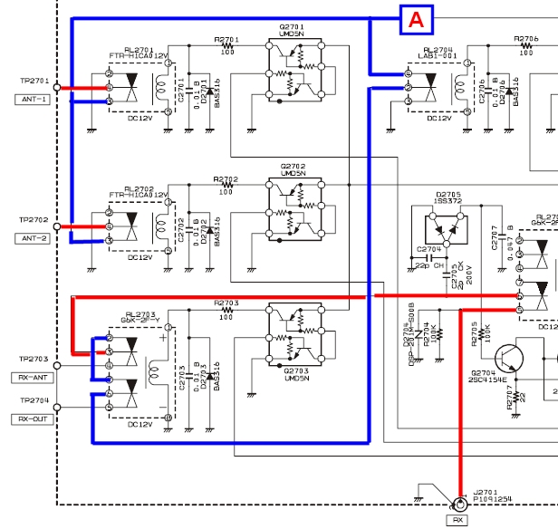 FT2000 : Panne d'émission et de réception suite à retour HF Heathkit SB200 Ft2000-chemin-r1-2-partie-commune