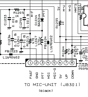 FT2000 Yaesu : Voyant TX clignotant au démarrage - Absence de passage en émission 05-diode-ptt-main-unit