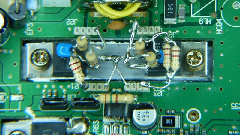IC7400 : Fragilité des transistors Drivers - Dépannage & Opérations préventives Modif-RD15HFV1