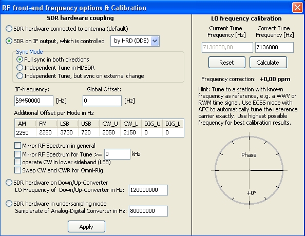 Configuration clé RTL SDR : Driver et logiciels Hdsdr09